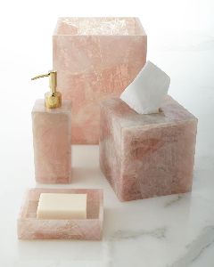 Rose Quartz Bathroom Set