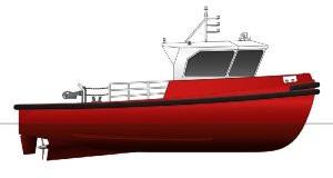 Mooring steel launch (Tug boat )