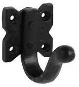 Black Antique Single Robe Hook