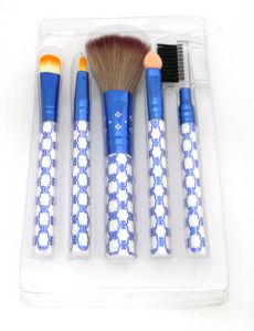 Blue Makeup Brush Set