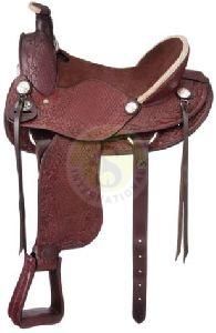 Article No. SI-1201 Leather Western Saddles