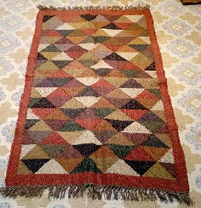 Wool Jute Kilim Area Rug