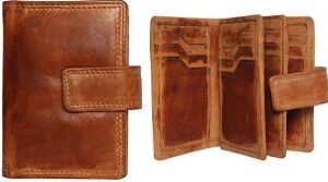Vegetable Tanned Leather Mens Wallet