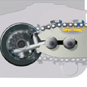 Ematic chain lubrication system