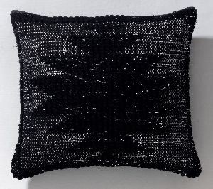 Cotton and Lurex Square Pillow