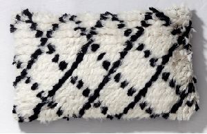 Cotton and Wool Rectangular Pillow