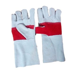 Leather Patch Safety Gloves
