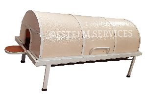 Fiber Lying Steam Bath Chamber with Steel Frame