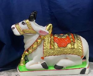 Marble Shivling Nandi Moorti