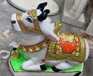 Marble Shivling Nandi Moorti