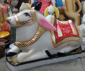 Marble Shivling Nandi Moorti