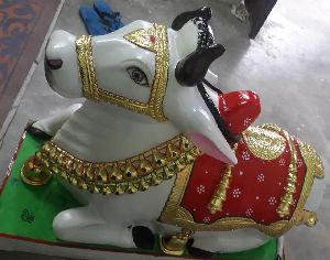 Marble Shivling Nandi Moorti