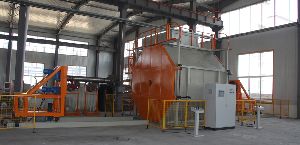 Shuttle Type Rotomoulding Machine