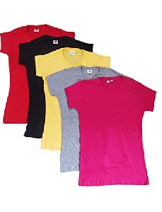 Girls Plain T-Shirts