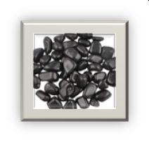 Black Polished Pebbles