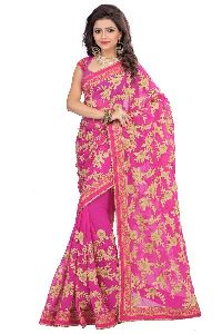 Embroidered Georgette Sarees