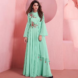 Georgette Embroidered Gowns