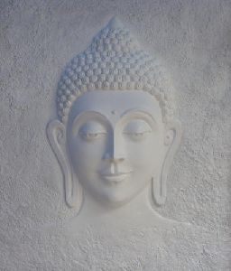 Stone Buddha Wall Mural