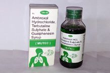 Ambroxol Hydrochloride Terbutaline Sulphate and Guaiphenesin 50ml Syrup