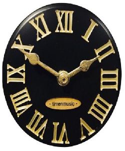 Black Fridge Magnet Clock