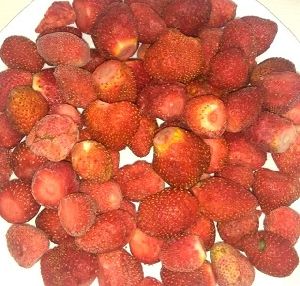 Frozen Strawberry fruits