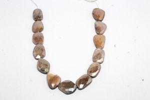 Silver coated moonstone