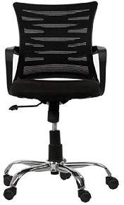 rio chrome black students study chair