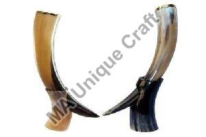 Drinking Horn Viking With Horn Stand