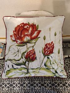 Floral Design Cushion Cover