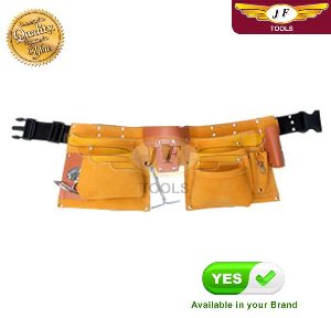 10 Pockets Large Capacity Split Leather Carpenter Apron