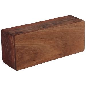 Wooden Brown Yoga Brick