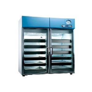 Double Door Blood Bank Refrigerator