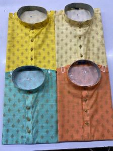 Cotton Men's Kurta With Churidar