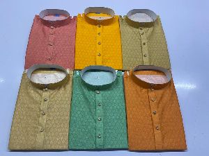 Designer Men's Kurta With Churidar