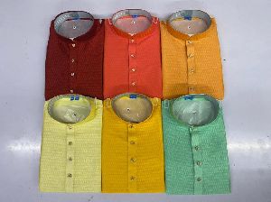 Plain Men's Kurta With Churidar