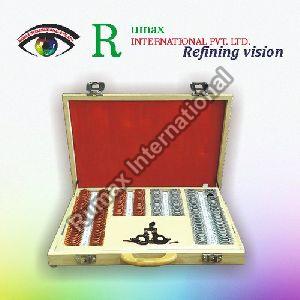 Golden And Silver Trial Lens Set (Wooden Case)