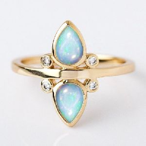 925 Sterling Silver Ethiopian Opal Ring