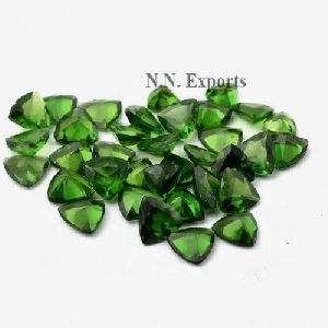 Chrome Diopside Faceted Trillion Gemstone