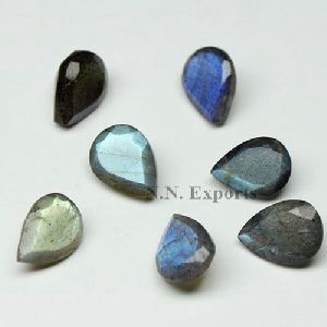 Labradorite Faceted Pear Gemstone