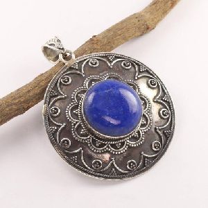 925 Sterling Silver Lapis Lazuli Pendant