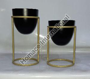 FLOOR IRON POT STAND FOR OFFICE AND HOME