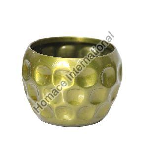 Hammered Metal Planter