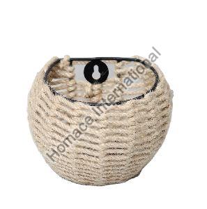 RATTAN WALL ART PLANTER FOR HOME AND OFFICE DECORATION