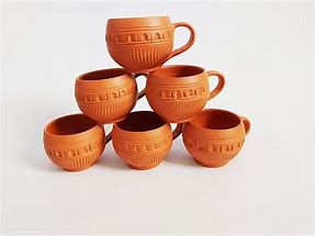 Terracotta Cups and dinner set