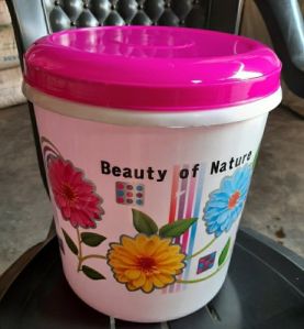 Printed Plastic Storage Container