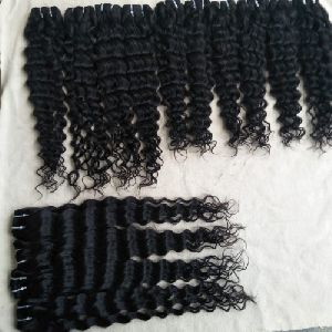 Machine Weft Natural Curly Hair