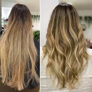 Ombre Golden Streaks