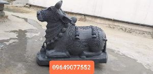 Black Marble Nandi Statue