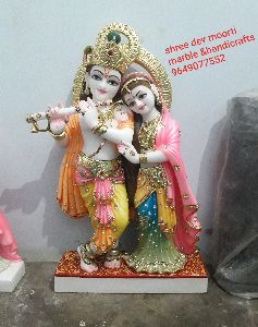 Marble Radha Krishna Statue