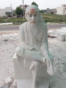 Sai Baba Marble Statue